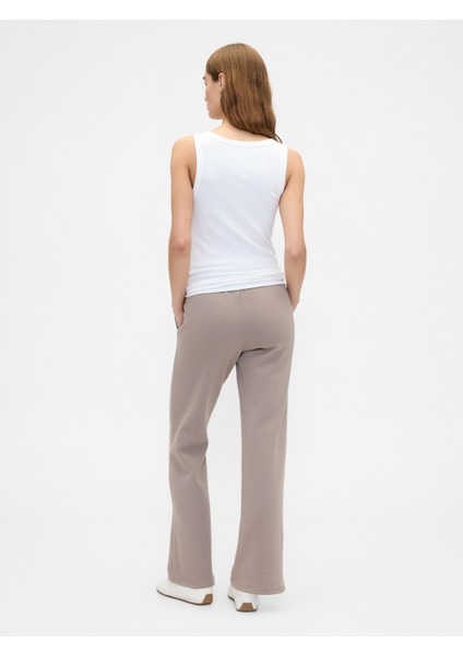 Kadın Açık Kahverengi Gap Logo Bootcut Fleece Eşofman Altı indirimleri