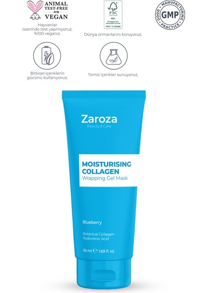 Yoğun Nemlendirici Gece Boyu Etkili Soyulabilir Kolajen Yüz Maskesi 50 ml (Hyaluronıc Acıd ) fiyatları