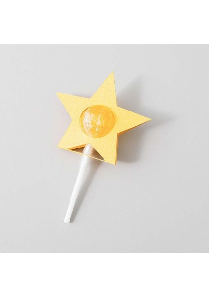 10 Adet Yıldız Lolipop Süsü