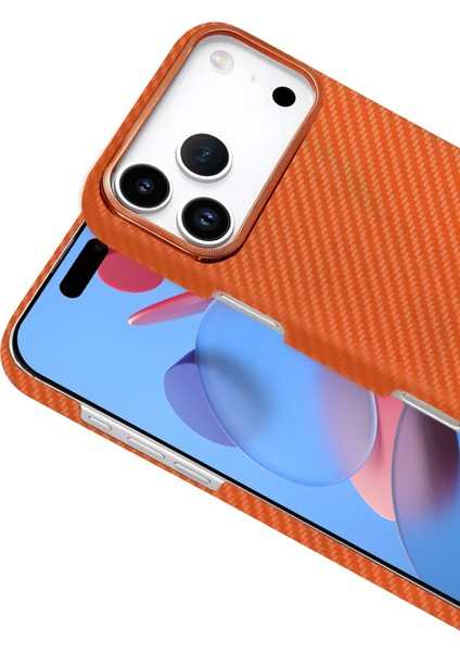 Iphone 17 Pro Max Uyumlu Magsafe Şarj Destekli Kamera Koruma Çıkıntılı Karbon Fiber Tasarımlı Kılıf fiyatları