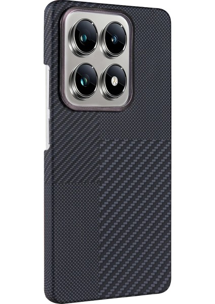 Xiaomi Mi 14T Pro Uyumlu Magsafe Şarj Destekli Kamera Koruma Çıkıntılı Karbon Fiber Tasarımlı Kılıf modelleri