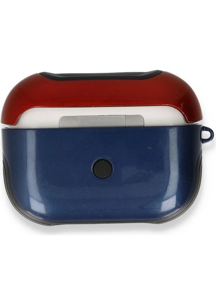 Buğz Airpods 3 (3.nesil) 3in1 Kılıf - Lacivert-Kırmızı modelleri