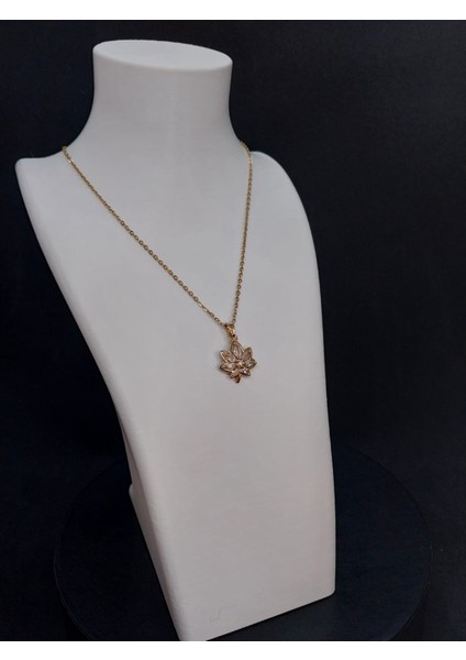 Işıltılı Paslanmaz Çelik Yaprak Kolye modelleri