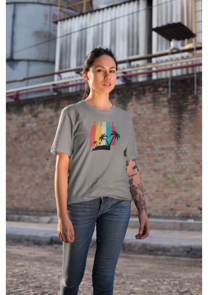 Kadın Summer Baskılı Oversize T-Shirt fiyatları