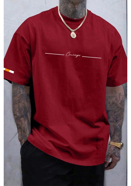 Causage Baskılı Erkek Oversize T-Shirt