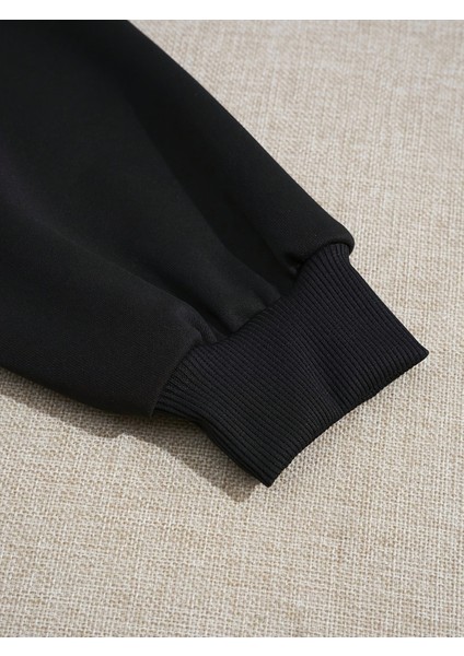 Kadın Gün Batımı Baskılı Yarım Fermuarlı Dik Yaka Sweat fiyatları