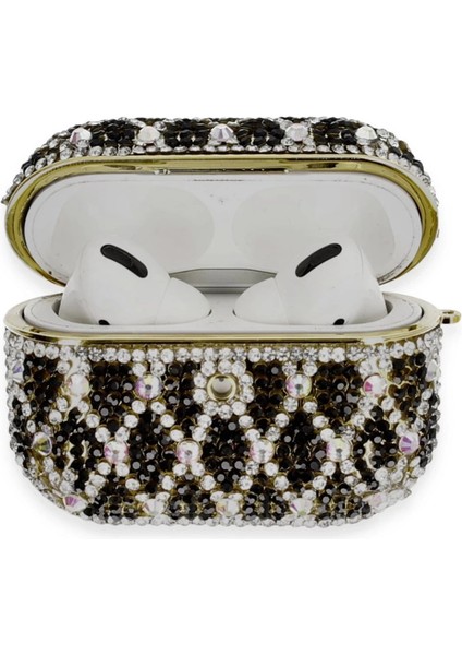 Buğz Newface Airpods Pro 2 (2.nesil) Klor Taşlı Kılıf - Desen 3