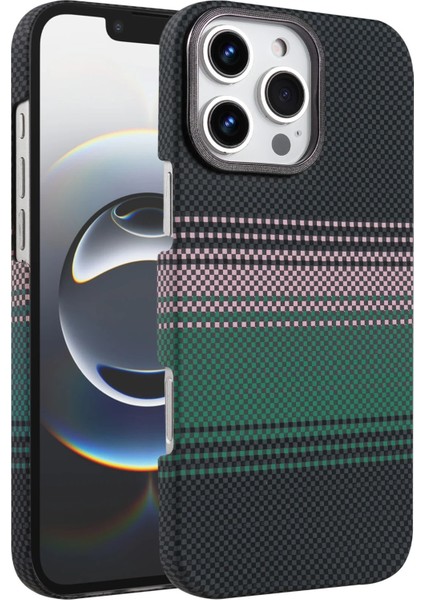Iphone 16 Pro Max Uyumlu Magsafe Şarj Destekli Kamera Koruma Çıkıntılı Karbon Fiber Tasarımlı Kılıf