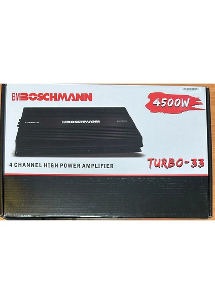 Boschman 4 Kanallı 4500W Amfi Turbo-33