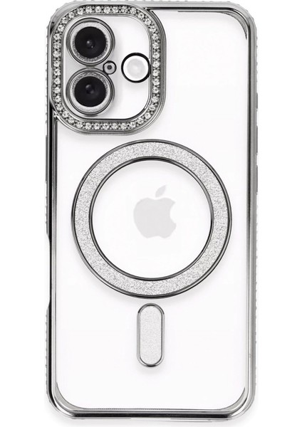 Buğz Newface Iphone 16 Kılıf Joke Simli Magneticsafe Kılıf - Gri fiyatları