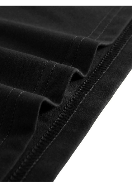 Erkek Oversize Gotil Desen Baskılı T-Shirt Rahat ve Şık Tasarım modelleri