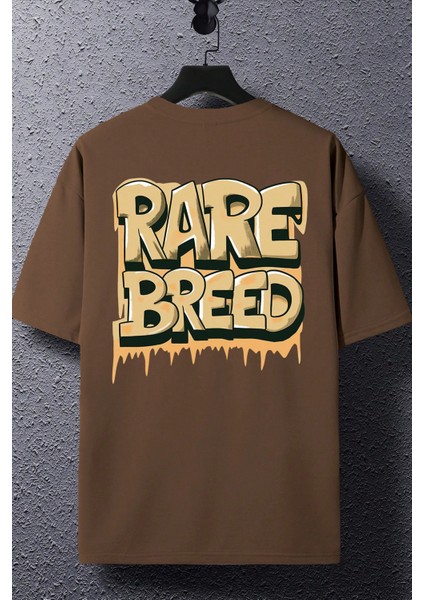 Rare Breed Sırt Baskı Detaylı Erkek Oversize T-Shirt modelleri