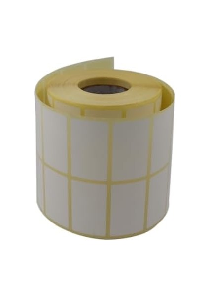 Hazır Al Hızlı Al Kuşe Etiket 50MM x 30MM Ruloda 3000 Adet Yan Yana 2 Li 40MM Çapında Barkod Yazıcı Etiketi modelleri
