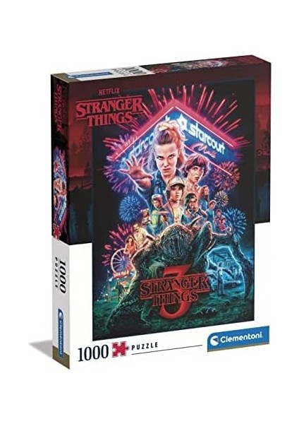 39653 Things THINGS-1000 Made In Italy, 1000 Parça, Tv Dizisi, Netflix, Ünlü Film Bulmacaları, Yetişkin Eğlenceli, Çok Renkli, Orta modelleri