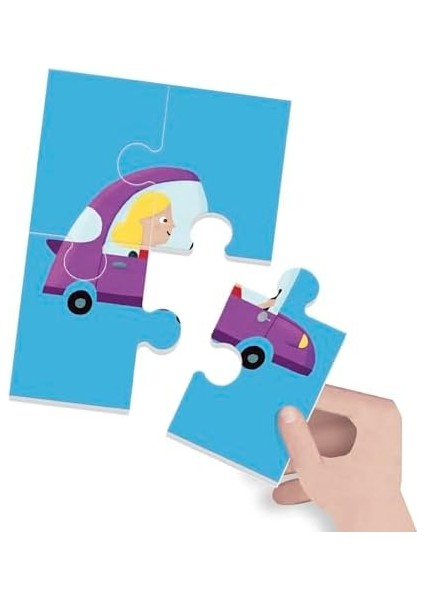 Headu Puzzle 8+1 City (2-5 Yaş)