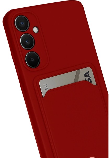 Buğz Samsung Galaxy S24 Fe Kılıf Kelvin Kartvizitli Silikon - Kırmızı fiyatları