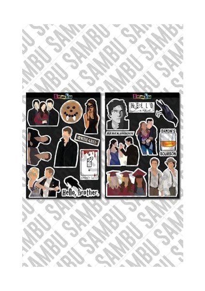 The Vampire Diaries Temalı Etiket Seti 1 -Vampir Günlükleri - Laptop Notebook Telefon fiyatları
