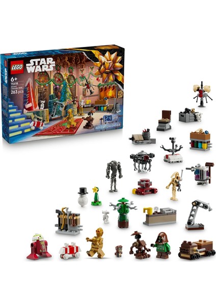 2025 Yılbaşı Takvimi 75418 - 6 Yaş ve Üzeri Çocuklar Için Yaratıcı Yapım Seti, Yeni Yıla Geri Sayım Için Eğlenceli Takvim ve Oyun Deneyimi, Koleksiyonluk Model (263 Parça) modelleri