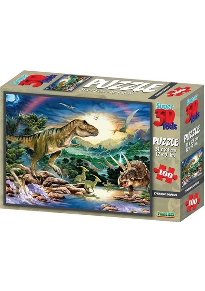 3D - Tyrannosaurus - 100 Parça Puzzle fiyatları