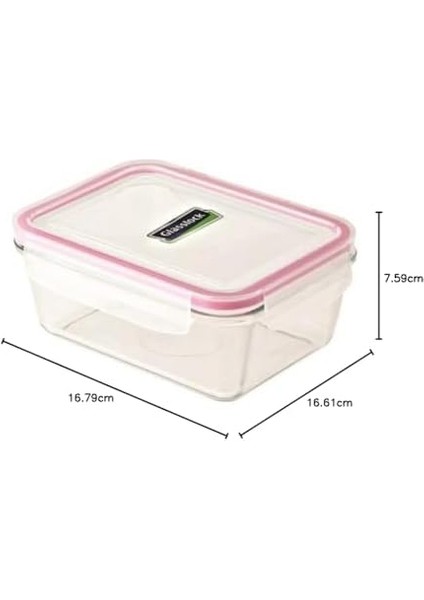 Dikdörtgen Cam Saklama Kabı, 400 ml 3lü Paket fiyatları