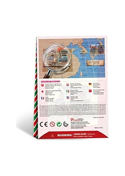 Cubicfun CUB/W3129H 3D 30 Parça Puzzle Çin Restoranı fiyatları