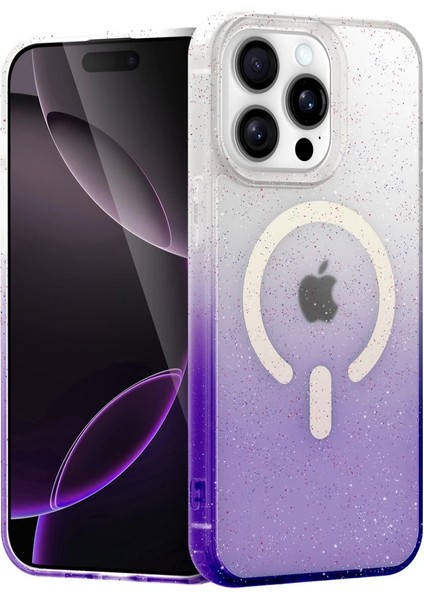 Buğz Apple Iphone 14 Pro Max Pummel Shiny Magsafe Kapak - Mor