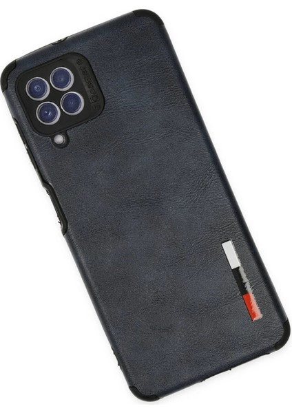 Buğz Samsung Galaxy A22 Kılıf Loop Deri Silikon - Lacivert modelleri