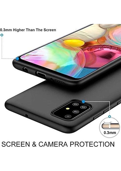 Zore By Conners Galaxy A71 Mat Siyah Silikon + 2 Adet Cam Ekran Koruyucu fiyatları