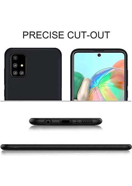 Zore By Conners Galaxy A71 Mat Siyah Silikon + 2 Adet Cam Ekran Koruyucu modelleri