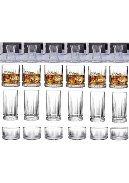 30 Parça Çay ve Meşrubat Bardak Kase Sunum Seti 8695412369853325AYBABA