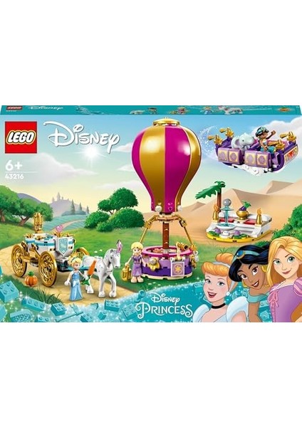 │ Prensesin Büyülü Yolculuğu 43216-6 Yaş Üzeri Için Rapunzel, Yasemin ve Sindirella Minifigürü Içeren Eğlenceli Oyunlar Sunan Yaratıcı Oyuncak Yapım Seti (320 Parça) modelleri