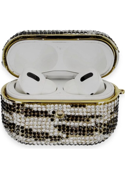 Buğz Newface Airpods Pro 2 (2.nesil) Klor Taşlı Kılıf - Desen 5