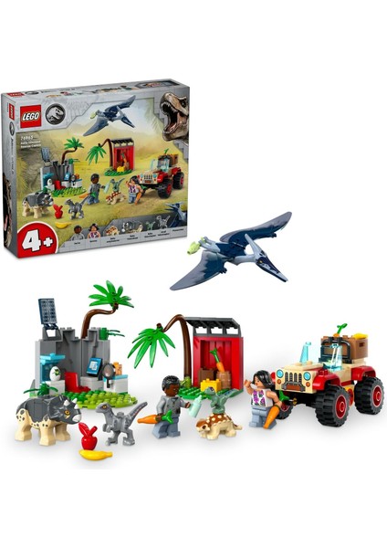 World Yavru Dinozor Kurtarma Merkezi 76963 - 4 Yaş ve Üzeri Çocuklar Için Yaratıcı Oyuncak Dinozor Yapım Seti (139 Parça)