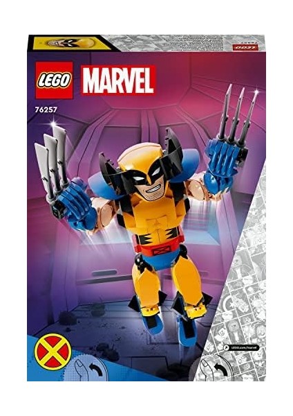 Wolverine Yapım Figürü 76257 - 8 Yaş ve Üzeri Kız ve Erkek Çocuklar Için Süper Kahraman Hediyesi Fikri, 3 Uzayan Pençe Gibi Orijinal Detaylar Içeren Yaratıcı Oyuncak Yapım Seti (327 Parça)