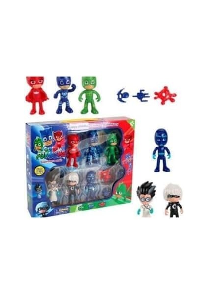 Pjmasks Pj Maskeliler 10LU Oyuncak Setiniz 1nci Kalite