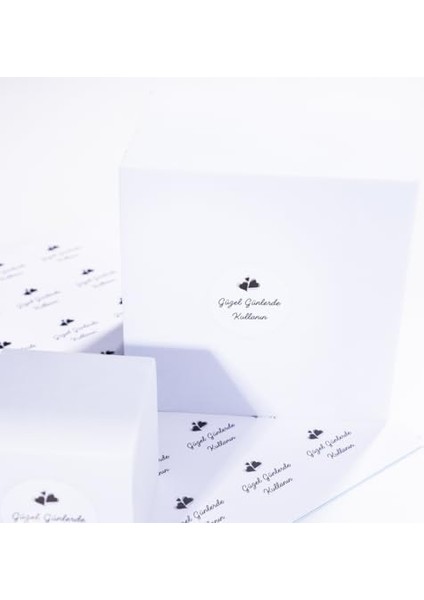 Güzel Günlerde Kullanın, Yazılı Sticker Seti, Kalpli, 525 Adet fiyatları