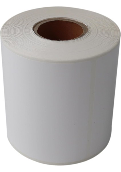 Hazır Al Hızlı Al Pp Opak Etiket 100MM x 150MM Ruloda 350 Adet 40MM Çapında Yırtılmaya Dayanıklı Etiket, Beyaz