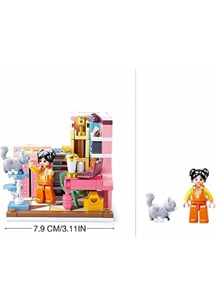 Mini Handcraft Yatak Odası Yapım Seti, 210 Parça