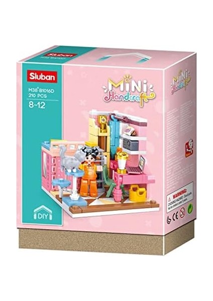 Mini Handcraft Yatak Odası Yapım Seti, 210 Parça modelleri