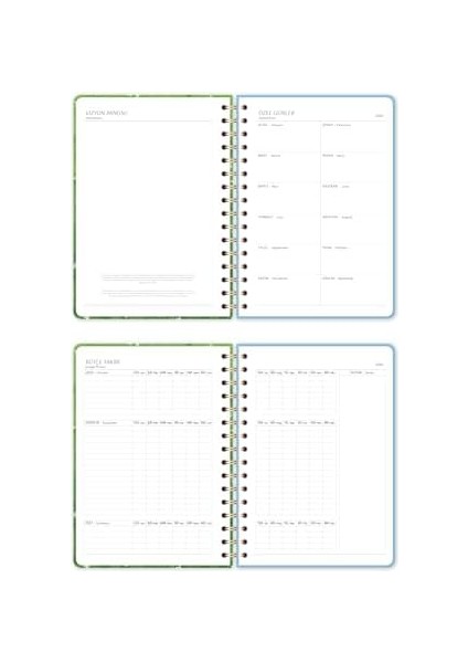 2026 A5 Spiralli Haftalık Ajanda 12 Aylık - Kedi