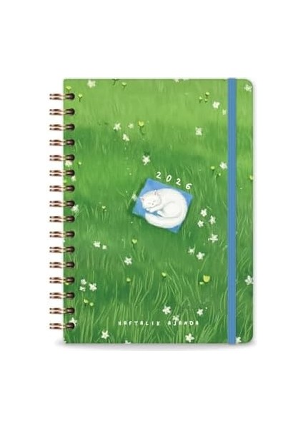 2026 A5 Spiralli Haftalık Ajanda 12 Aylık - Kedi fiyatları