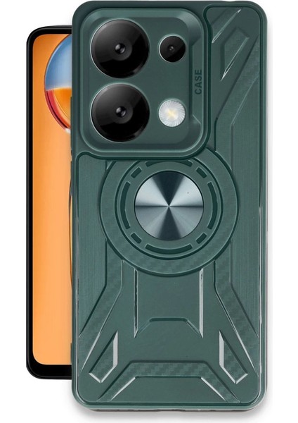 Buğz Newface Xiaomi Redmi Note 13 4g Kılıf Lincoln Silikon - Koyu Yeşil