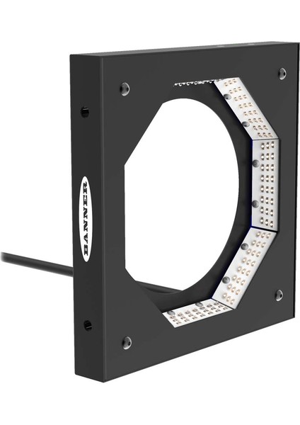 Banner LEDRI150-3M 150 mm Düşük Açılı Kırmızı LED Halka Işık – 24V Dc, 3 Sıralı, 2 M Kablo