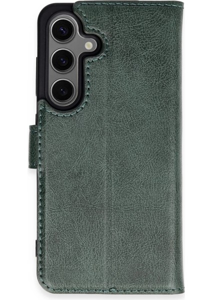 Buğz Samsung Galaxy S24 Kılıf Trend S Plus Kapaklı Kılıf - Yeşil