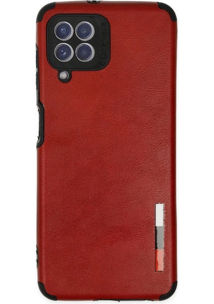 Buğz Samsung Galaxy A22 Kılıf Loop Deri Silikon - Kırmızı