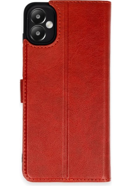 Buğz Samsung Galaxy A05 Kılıf Trend S Plus Kapaklı Kılıf - Kırmızı