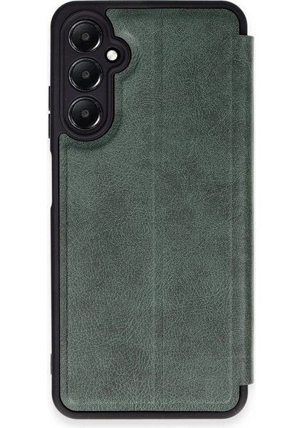 Buğz Newface Samsung Galaxy A55 5g Kılıf Flip Cover - Koyu Yeşil