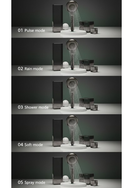 Turbo Duş Başlığı 5 Modlu fırsatları