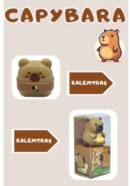 Capybara Mega Kırtasiye Seti 9 Parça fırsatları