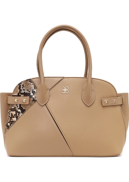 Kadın Bej Uzun Askılı Desenli Kol Çantası 25WBD285614 fırsatları